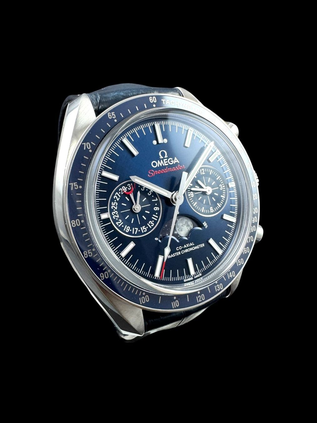 Omega Orologi: Omega Speedmaster Automatic Moonphase 45mm Fullset *U1421 – Usato da Zürich venduto da GalerieInauen 3