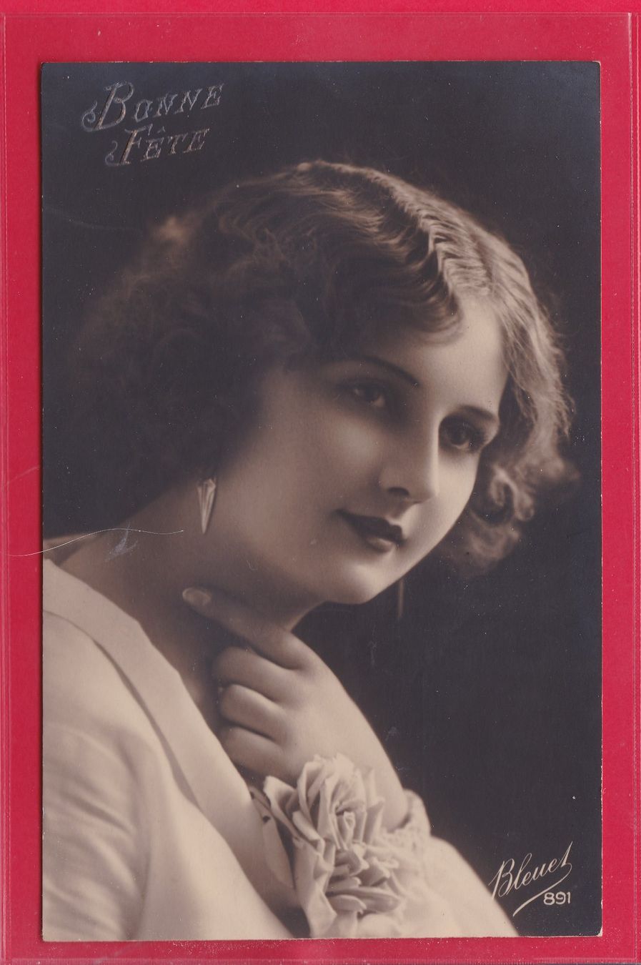 Cartoline postali: JUNGE DAME, BONNE FÉTE – Usato da Oberrieden venduto da Gebirgsstelze