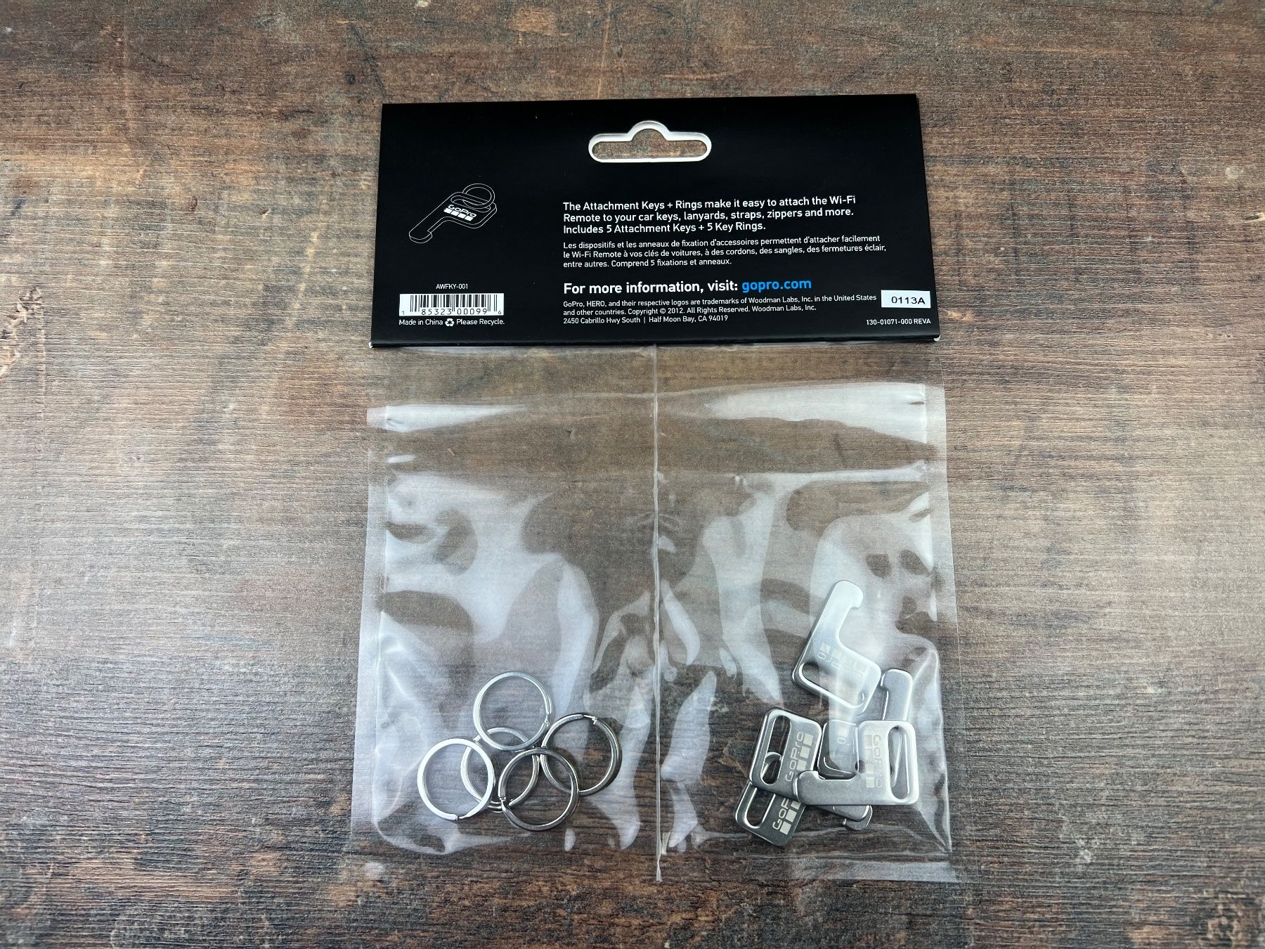 Gopro Action Cam: Go Pro Wi-Fi Remote Attachment Keys + Rings – Nuovo e nell'imballaggio originale da Hallau venduto da R.R.91 1