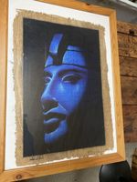 Pergamena  Egitto Faraone Blu con Cornice