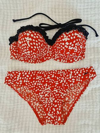 Speedo Bikini rot-weiss Gr 38  neuwertig