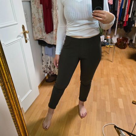 Elegante Damen Hose, Schwarz, Gr. 40