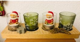 Adventsdeko Kerzendeko Weihnachtsdeko Windlicht Kerzen Deko