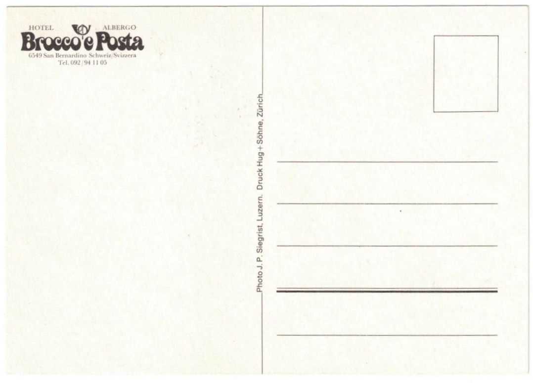 Cartoline postali: San Bernardino - 5 Bild AK Brocco e Posta – Usato da Binningen venduto da Mountainrider 1