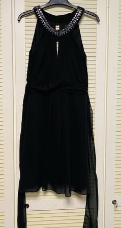 Elegantes Damenkleid, schwarz, Gr. L, (neu)