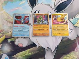 Lot de cartes Pokemon Artikodin, Tyranocif et Electhor FR