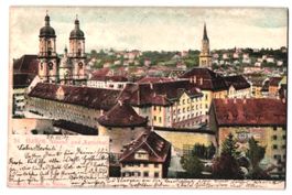 Relief-AK St. Gallen, Teilansicht mit Kl