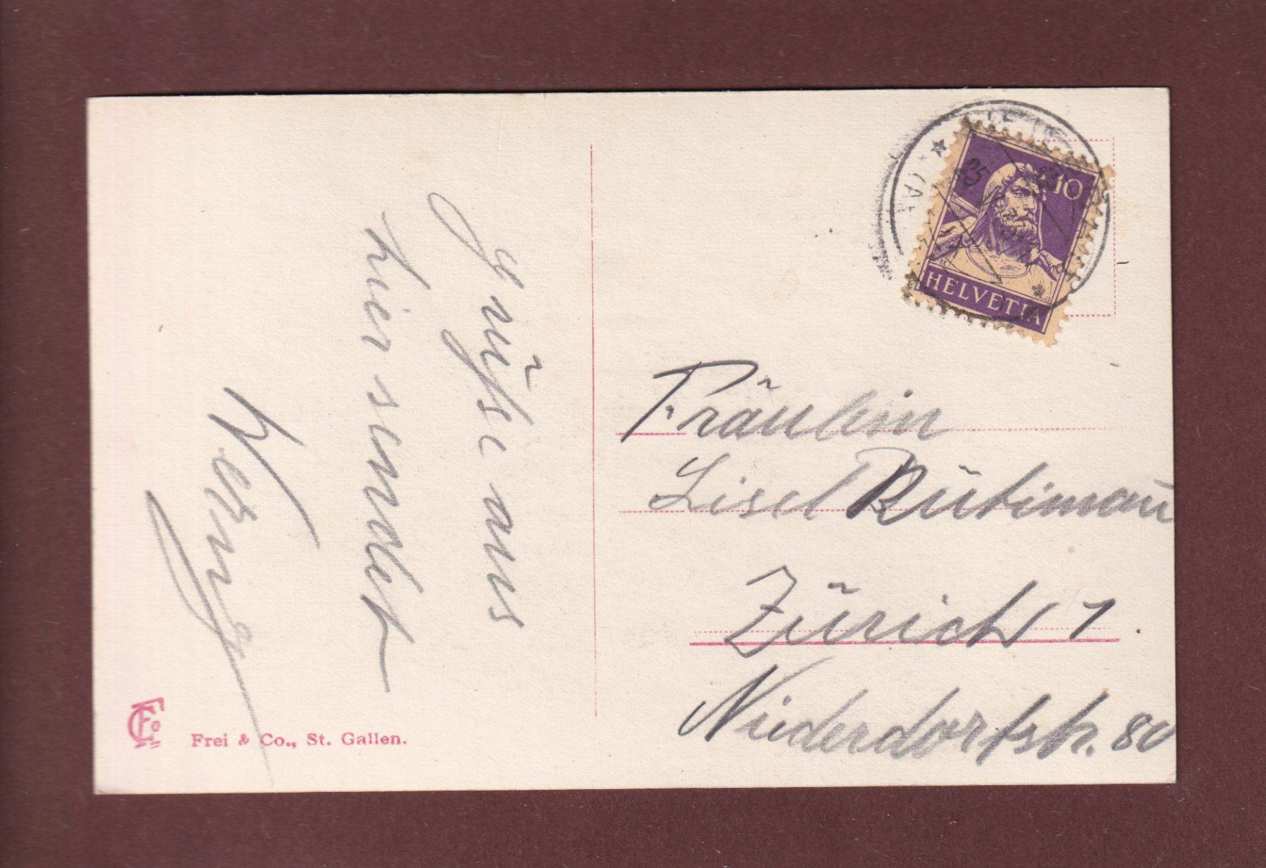 Cartoline postali: HOHEN KASTEN - Altmann - Säntis - 1933 – Usato da Pully venduto da nicecards 1