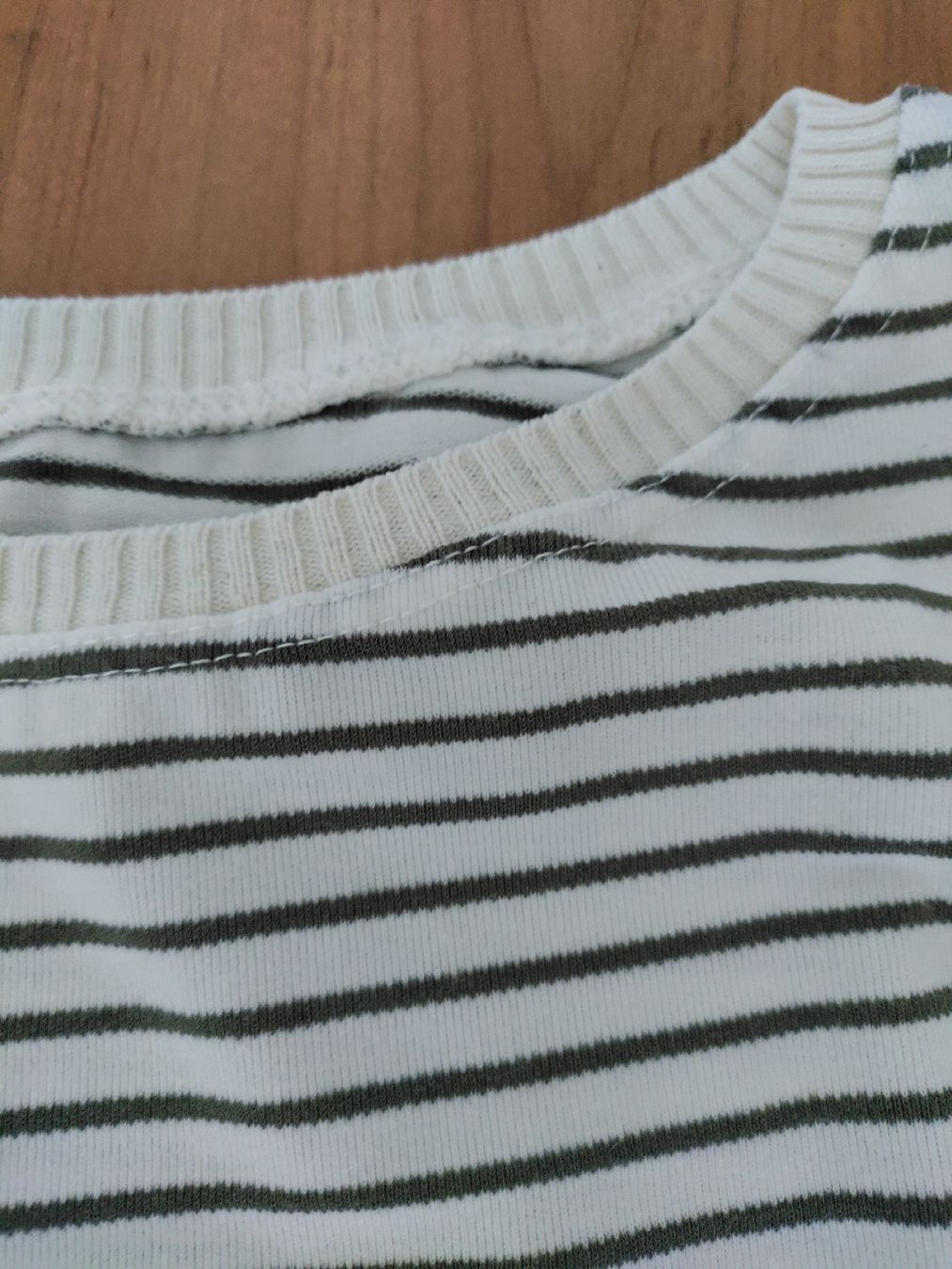 T-shirt: T-shirt taupe/ecru gestreift  – Usato da Port venduto da 243rina 1
