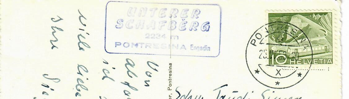 Cartoline postali: Pontresina – Usato da Hochdorf venduto da Ziegel-16 1