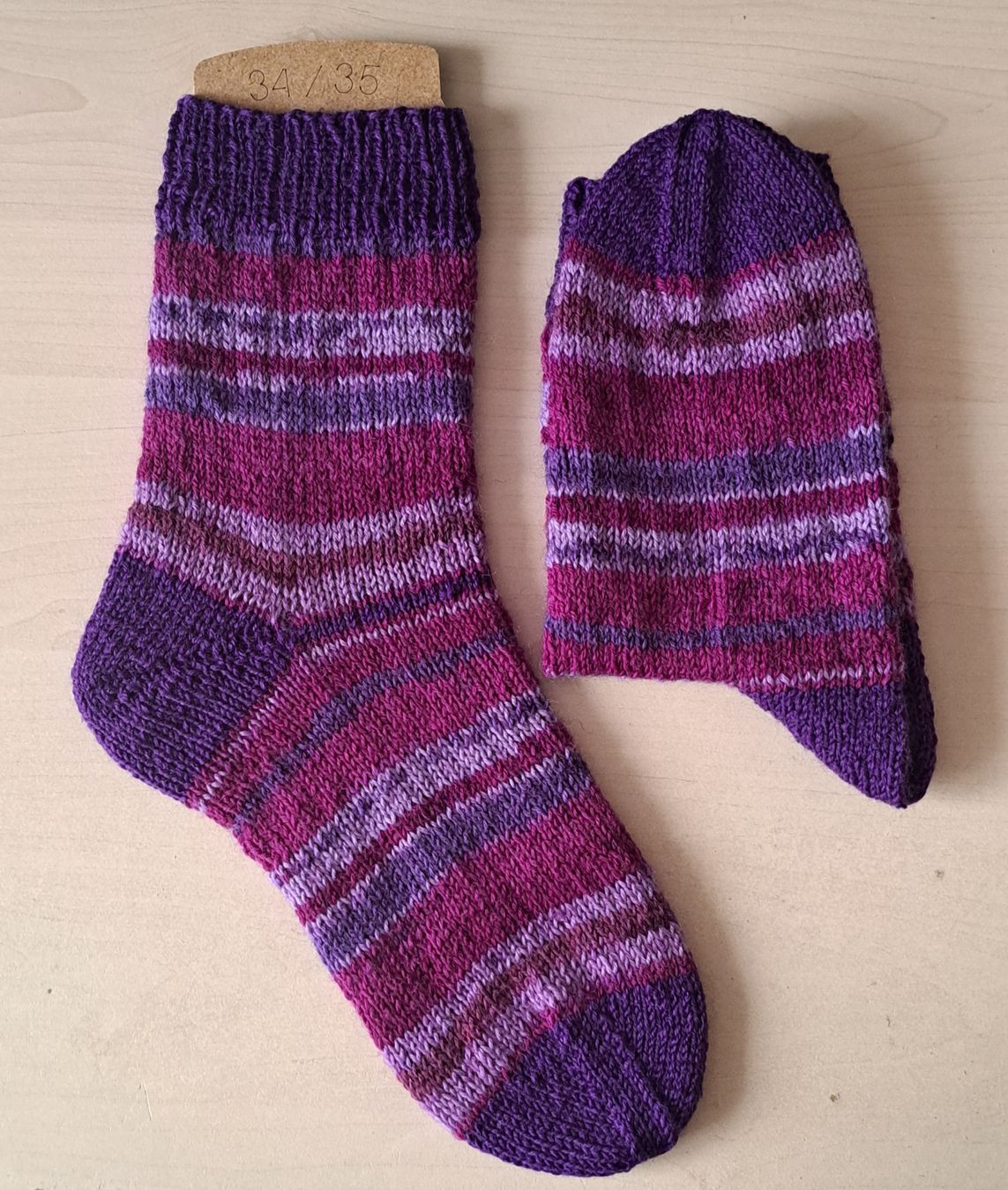 Calze per bambini: Handgestrickte Kindersocken_16, Gr. 34/35 – Nuovo e nell'imballaggio originale da Romanshorn venduto da Octa27 2