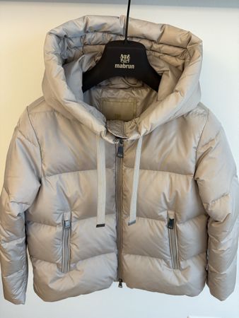 Mabrun Daunenjacke Gr. 34 Beige Winterjacke Top Zustand!