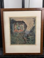 Aquarell monogrammiert W. 38
