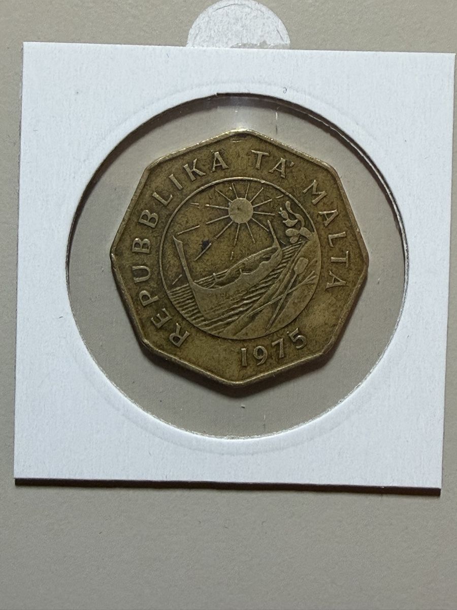 Tutti le monete: Malte - 25 cents - 1975 - Luzzu – Usato da Payerne venduto da Mike1682 1