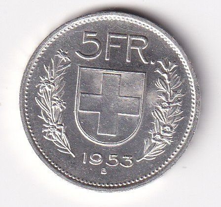 Tutti le monete: 5 Franken 1953 – Usato da Neuchâtel venduto da karlpierrino