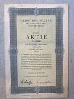 Gebrüder Sulzer Aktie Nr. 11421 von 1943