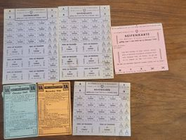 Schweizer Seifenkarte/Lebensmittelkarte, 1945-47, Rarität