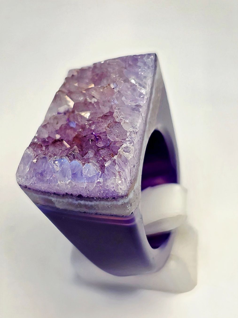 Anelli: Amethist Druse fullstone Fingerring – Nuovo (secondo la descrizione) da Zürich venduto da benedikt12 7