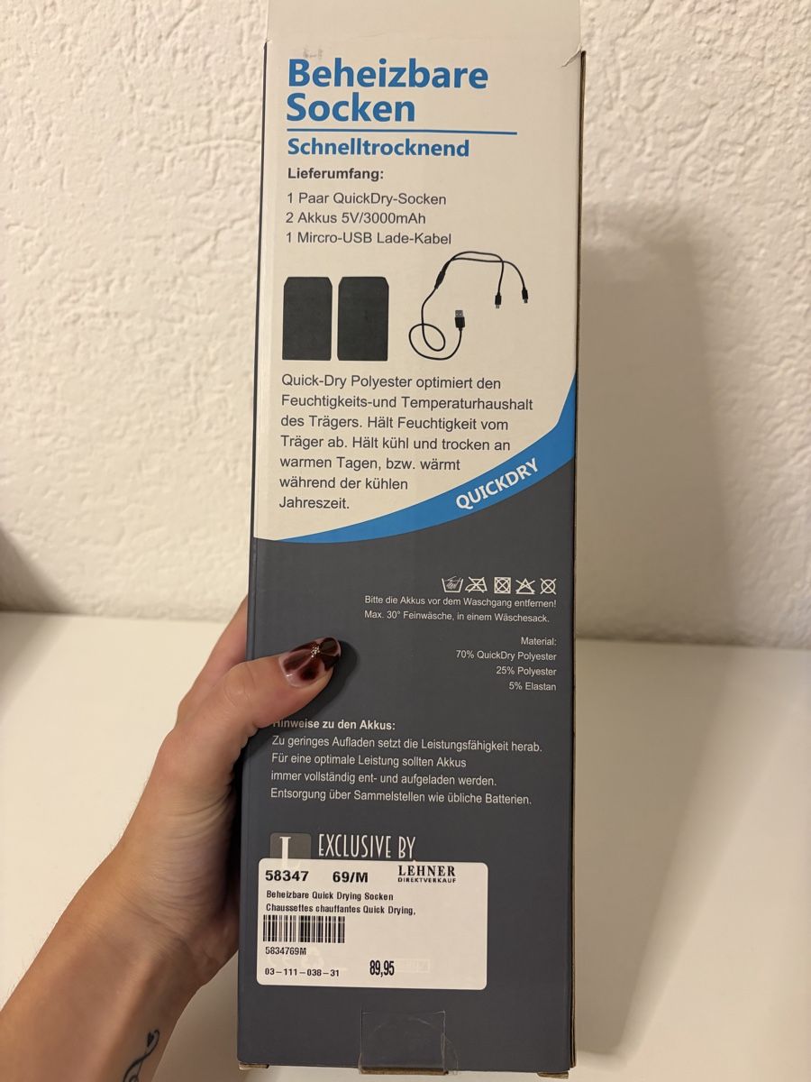 Calze: Beheizbare Socken – Nuovo e nell'imballaggio originale da Eggerberg venduto da nicolas.wasmer 1