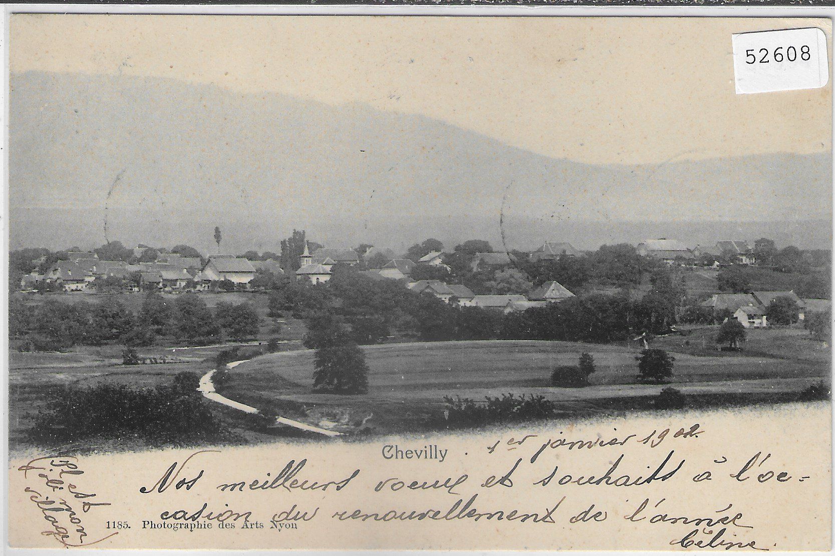Cartoline postali: Chevilly - Vue generale – Usato da Ettingen venduto da Kartenplanet
