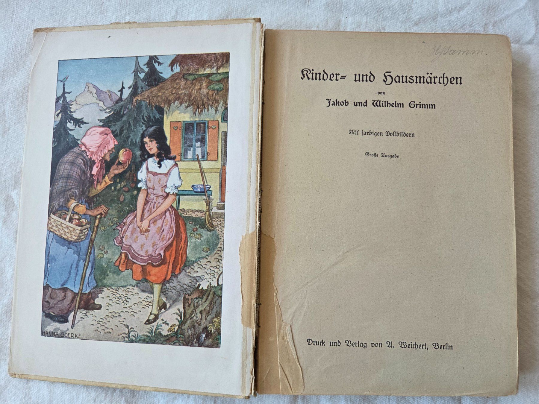 Bücher: Antikes Grimm’s Märchen Buch – Gebraucht aus Bettingen von Wedgetail-Eagle2 1