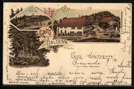 Litho Stallikon, Gruss von der Baldern, 
