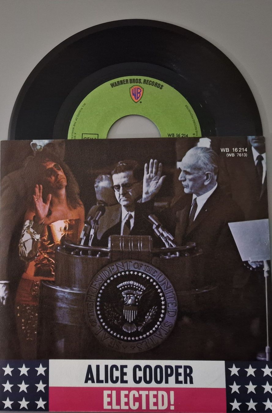 Schallplatten: Alice Cooper Single – Elected! – Gebraucht aus Root von atelier22