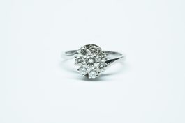 18k Weissgold Diamantring