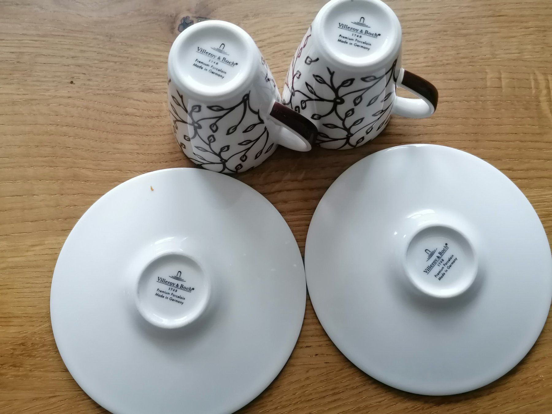 Villeroy & Boch Tazze: Villeroy & Boch, Espresso Tassen mit Unterteller – Usato da Basel venduto da vintagecollector 3