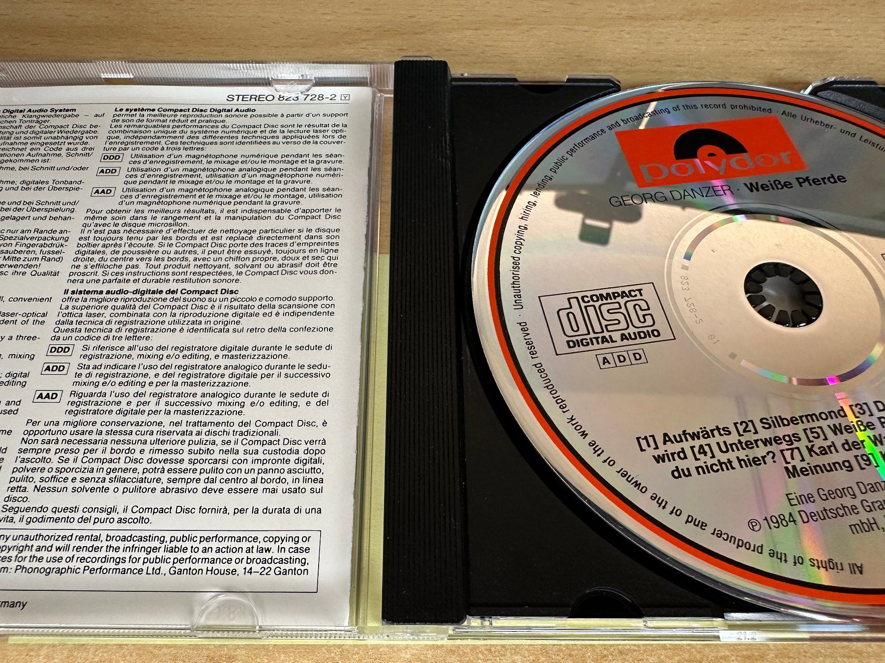 CDs: I9 Georg Danzer – Weisse Pferde – Gebraucht aus Rikon im Tösstal von Alpenmutz 2