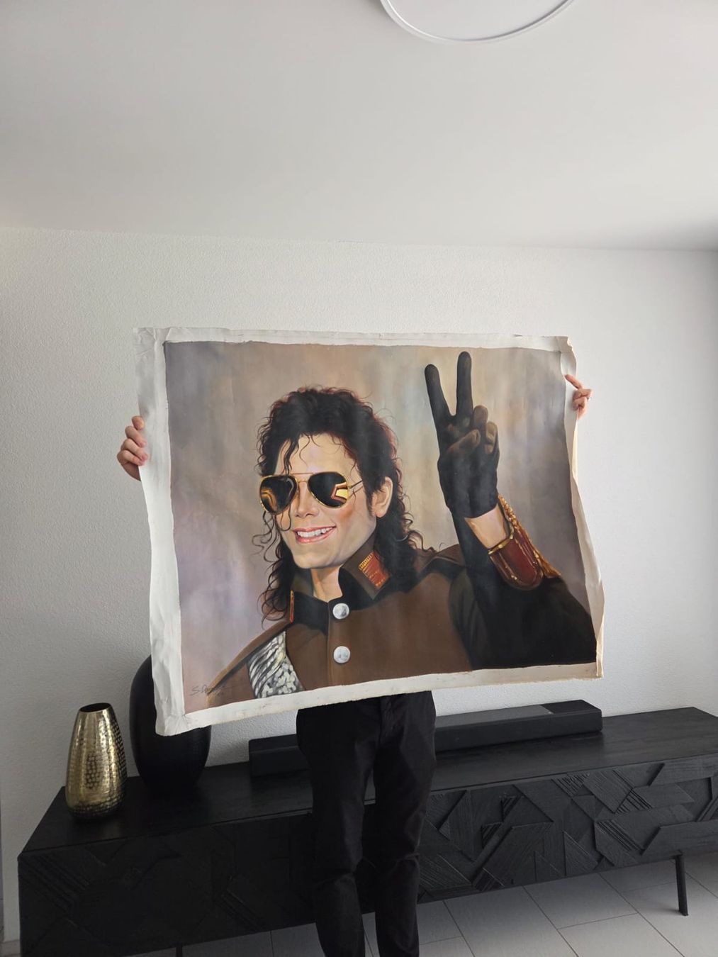 Dipinti: Gemälde Michael Jackson 100x80cm – Usato da Bülach venduto da Shyro2000 3