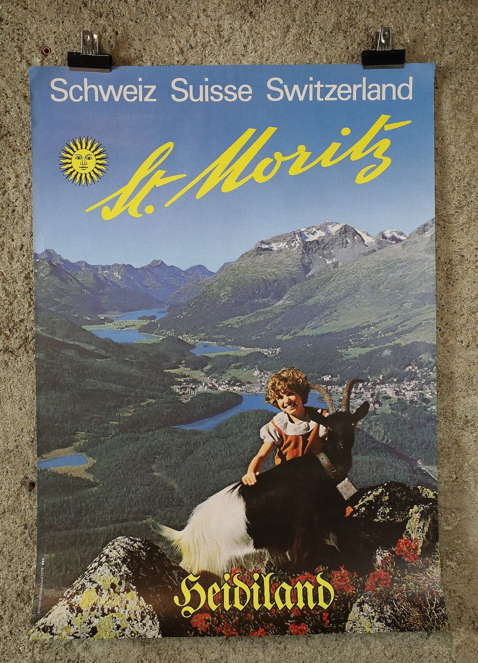 Foto & Immagini: Plakat, Poster "St. Moritz Heidiland" 1978 – Usato da Birrwil venduto da brandschatz_birrwil