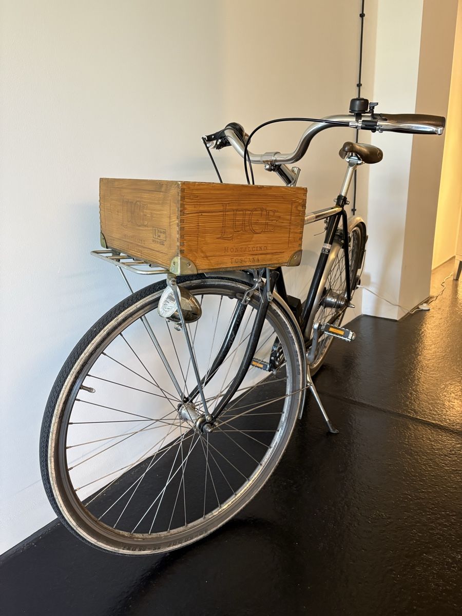 Velos: Retro Ortler Bricktown Velo mit Holzkorb – Gebraucht aus Luzern von Klosters02 1