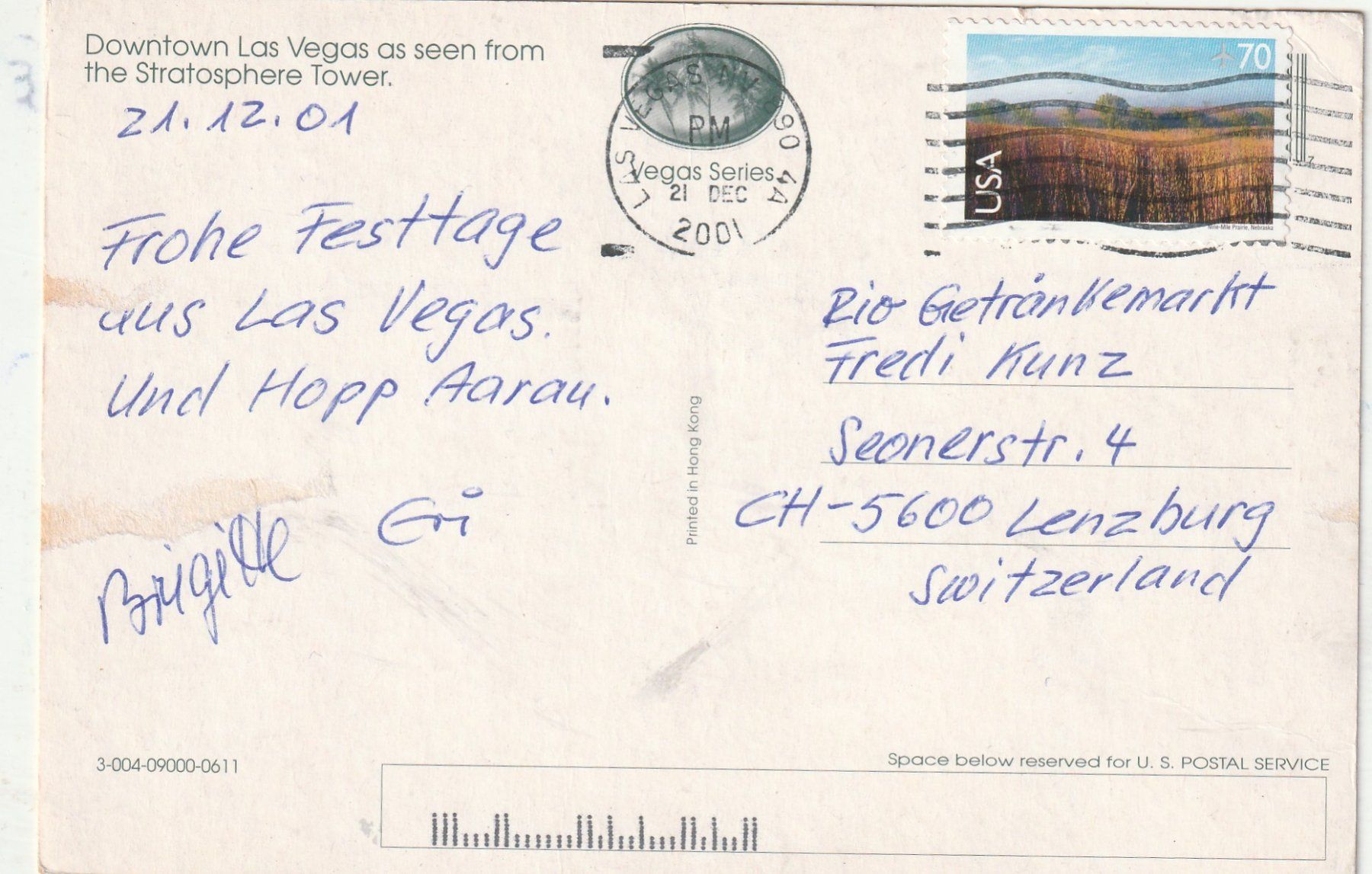 Cartoline postali: Las Vegas – Usato da Lumbrein venduto da made02 1
