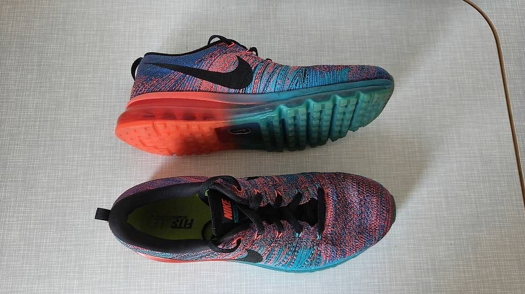 Nike Herrenschuhe: Nike Flyknit Air Max 'Blue Lagoon' – Gebraucht aus Bern von wade99