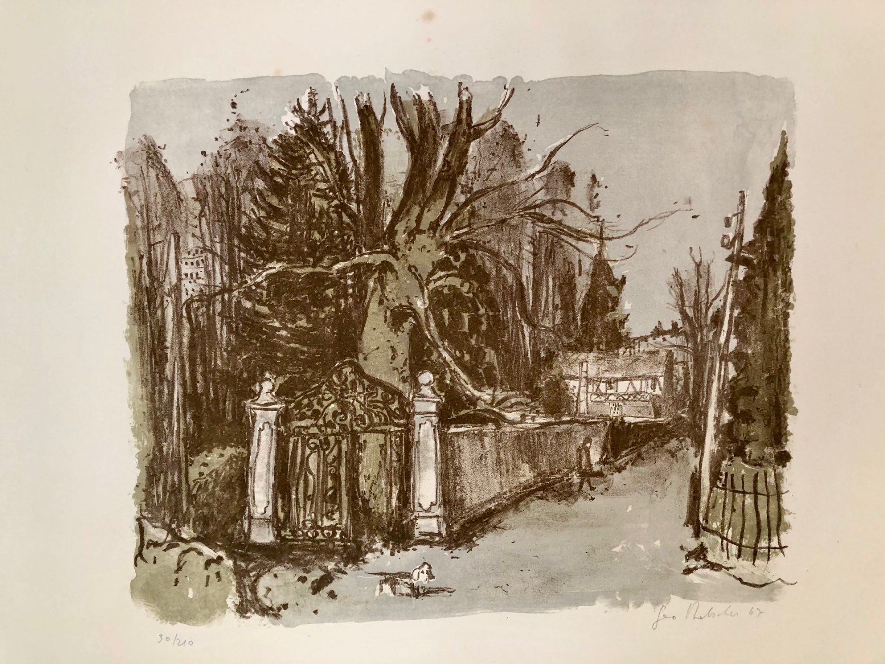 Grafiken & Lithographien: Lithographie von Geo Bretscher  1967 – Gebraucht aus Winterthur von Barunggeli 1