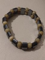 Hämatit und Natursteinperlen Armband
