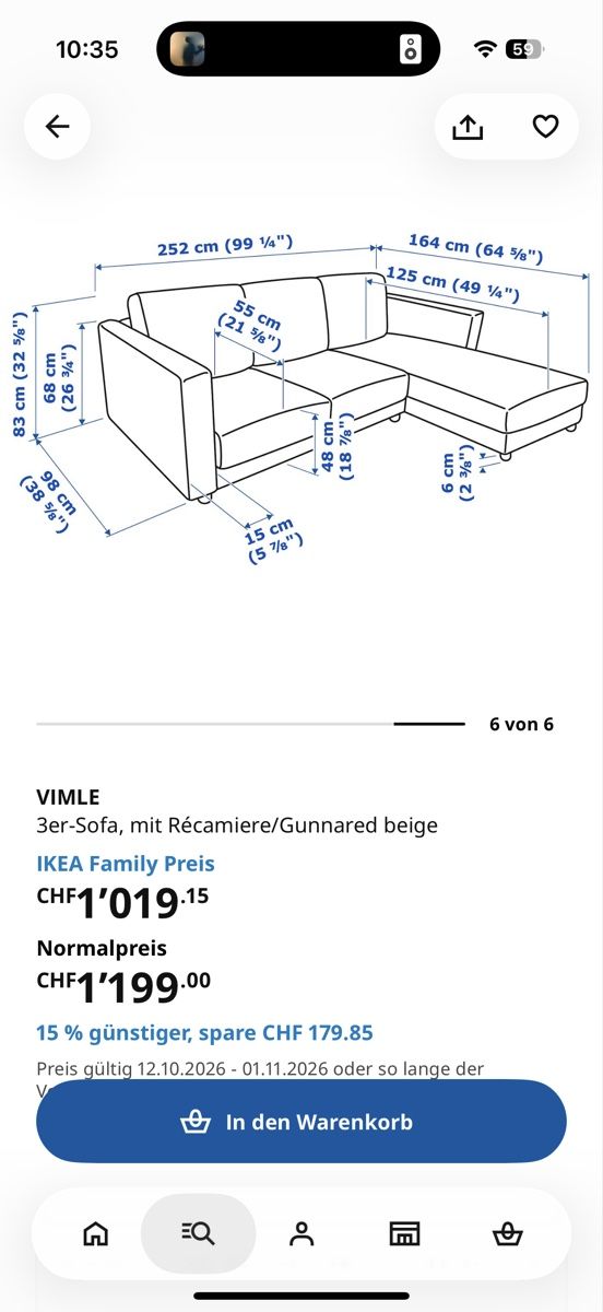 Ikea Sofas: Sofa von Ikea – D'occasion à Uerikon par yalla_ful 3