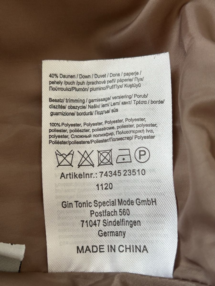 Gin Tonic Giacche: Damen Daunen Winterjacke Marke: Gin Tonic – Usato da Küssnacht am Rigi venduto da silvretta13 6