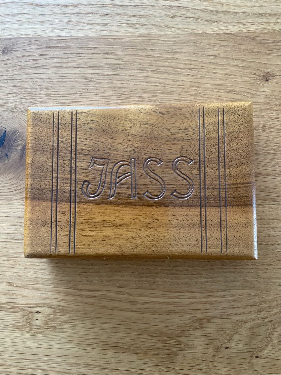 Giochi: Jass-Set aus Holz, Vintage – Usato da Dietikon venduto da dindin01