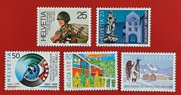 WERBE SATZ 770 - 774 FELDPOST DELEMONT RHB 1989** POSTFRISCH