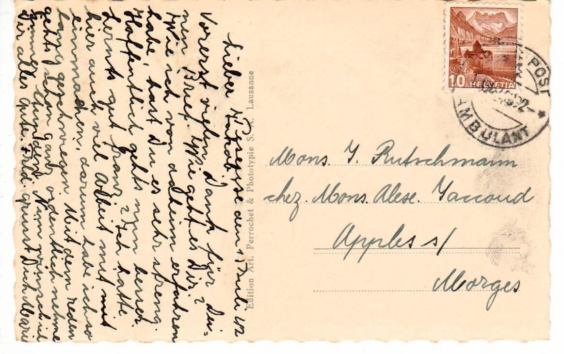 Cartoline postali: Peseux 1942 – Usato da Wolhusen venduto da Curver9 1