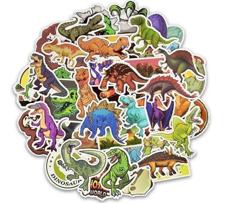 Aufkleber: 50 autocollants Dinosaure – Neu und originalverpackt aus Gurmels von Swisspod