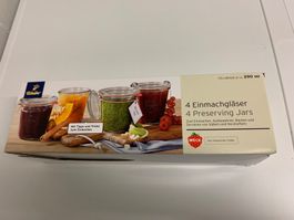 4 Weck Einmachgläser