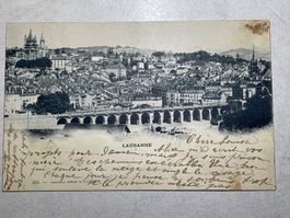 Alte Ansichtskarte Lausanne
