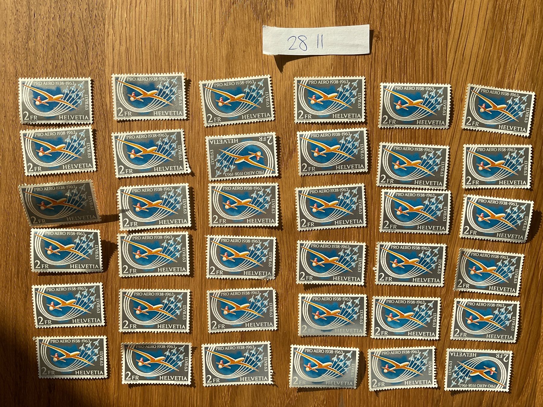 Tutti i francobolli: 72Fr Flugpost Frankaturware ungestempelt postfrisch Sammlung – Nuovo (secondo la descrizione) da Wil SG venduto da Chefsugus