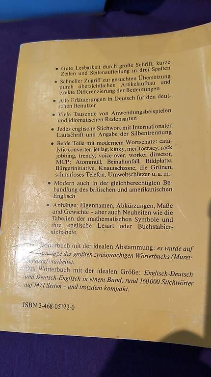 Libri: Handwörterbuch Englisch – Usato da Birmenstorf AG venduto da R_C_B 2