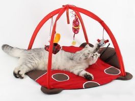 KATZEN SPIELDECKE - SPIELMATTE - MARIENKÄFER MATTE