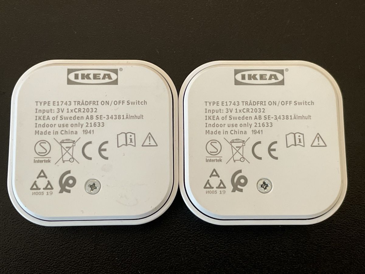Sistema di controllo: 2x IKEA TRÅDFRI ON/OFF Switch – Usato da Bülach venduto da Ruedimax 1