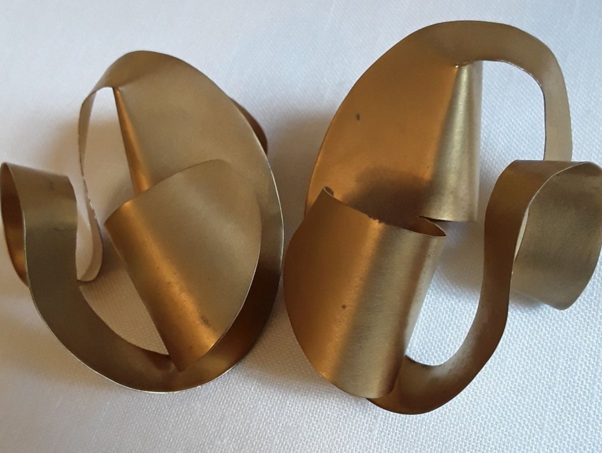 Orecchini pendenti & Orecchini a lobo: Vintage Goldblech Ohrclips – Usato da Zürich venduto da helsan 2